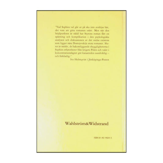 William Styron: Sophies Val