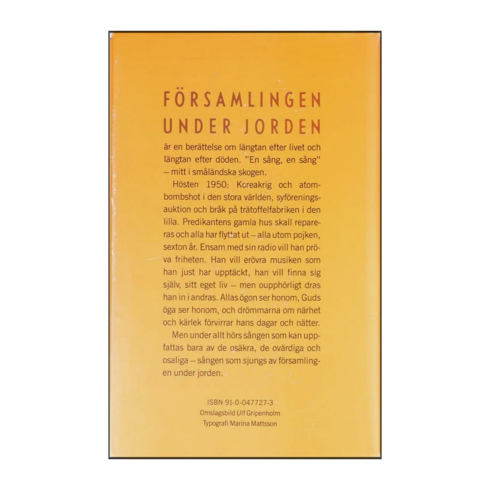 Margareta Strömstedt: Församlingen Under Jorden