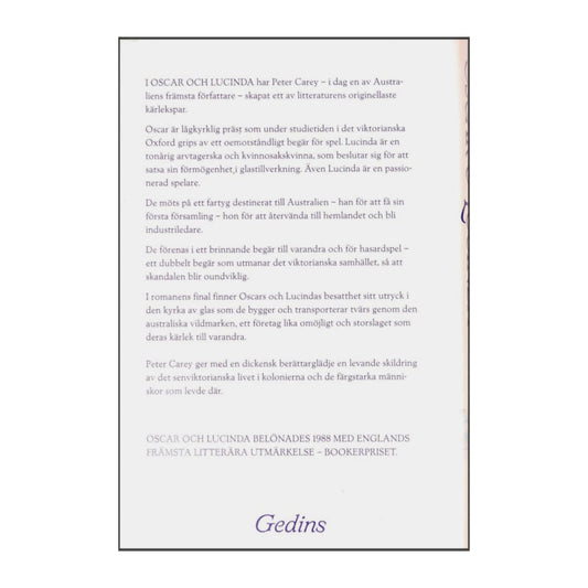 Peter Carey: Oscar & Lucinda