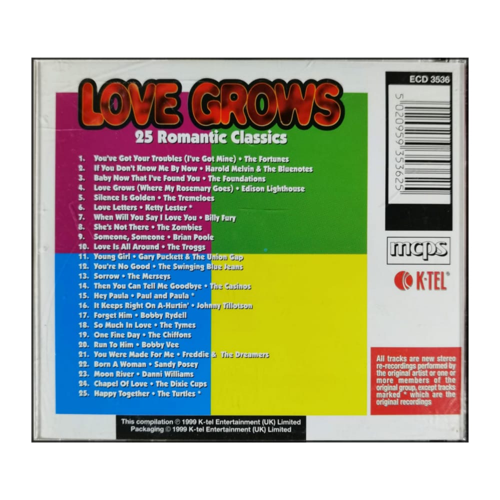 Love Grows: 25 Romantic Classics