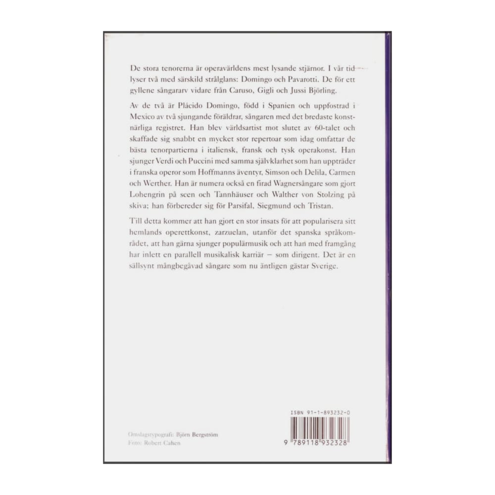 Plácido Domingo: Sången Mitt Liv