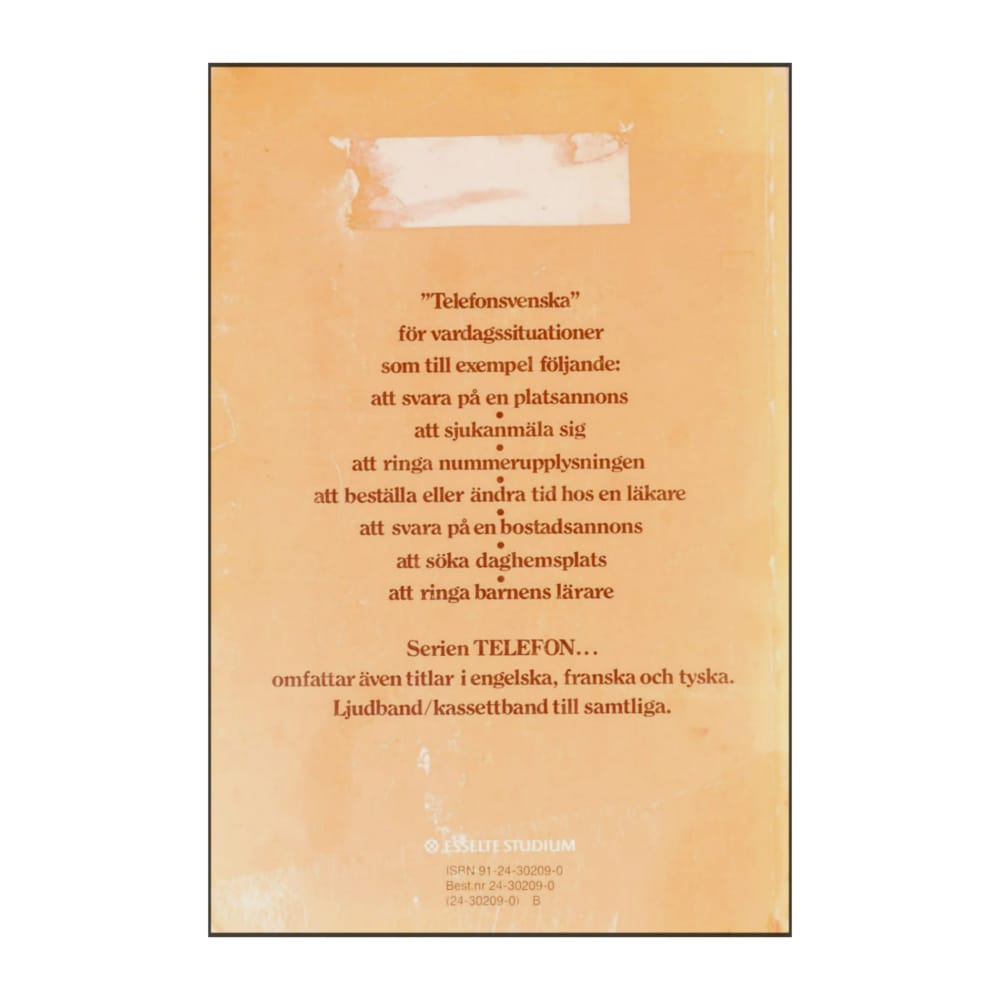 Karin Henriksson: Telefonsvenska