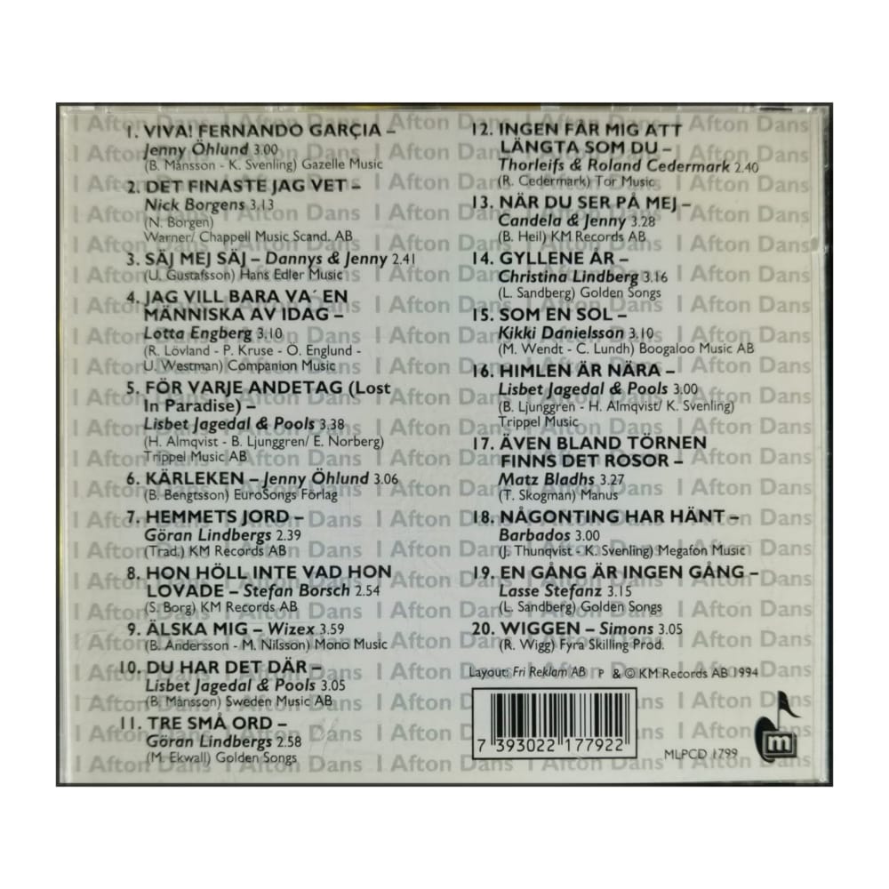 I Afton Dans: 20 Bästa Danslåtarna