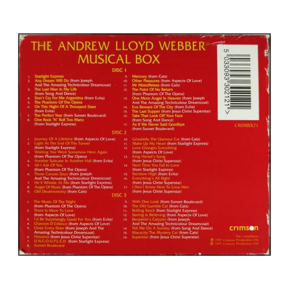 Andrew Lloyd Webber: The Andrew Lloyd Webber Musical Box