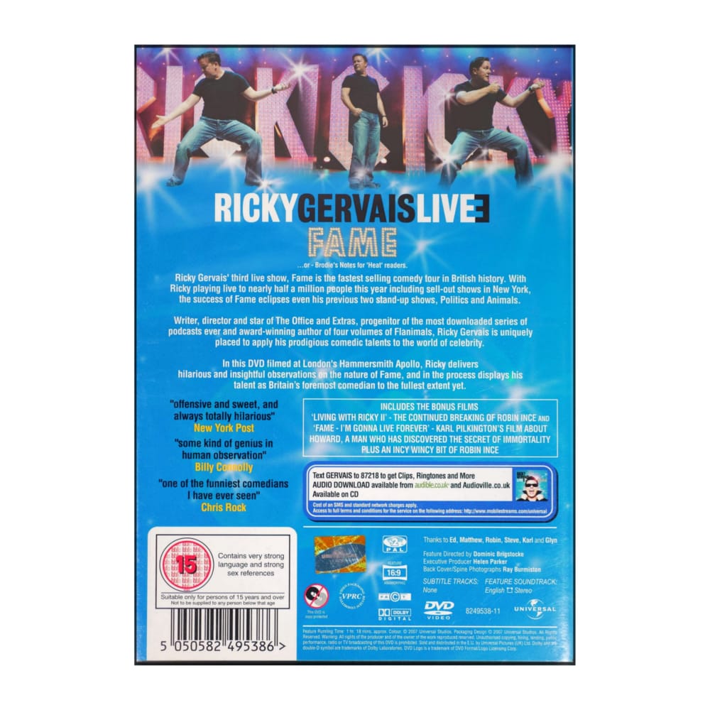 Ricky Gervais: Live Fame