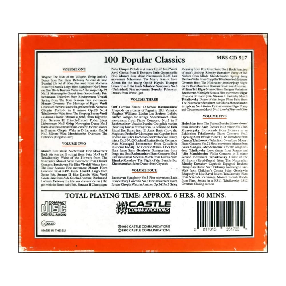 100 Popular Classics: Best Loved Works Of The Great Composers