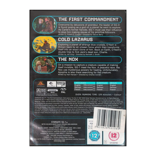 Stargate - The Dvd Collection Sg.1: The First Commandment Cold Lazarus The Nox