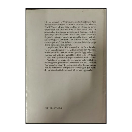 Aron Borelius: Västerlandets Konsthistoria