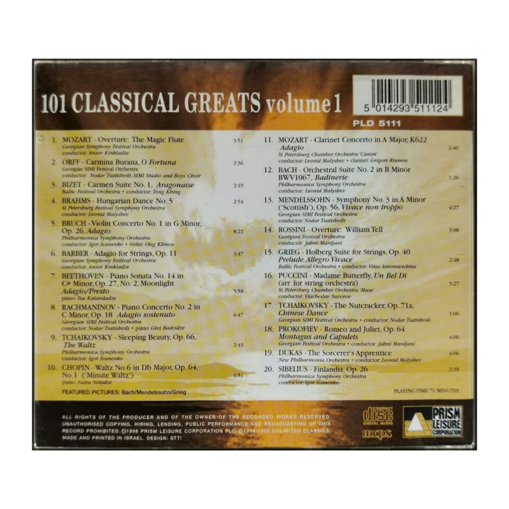 101 Classical Greats V1