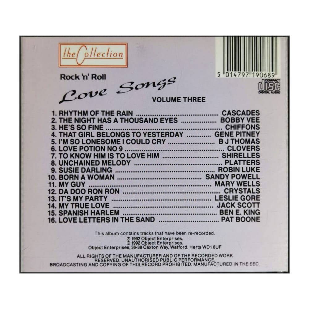 Rock&Roll Love Songs V3