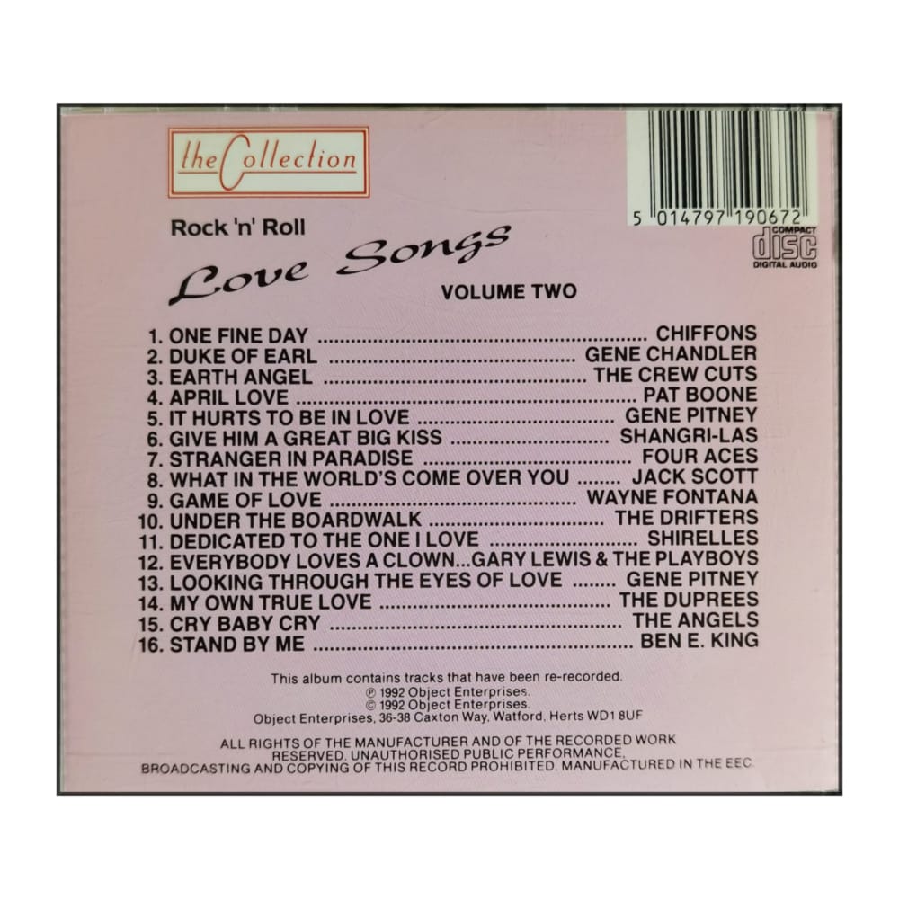 Rock&Roll Love Songs V2