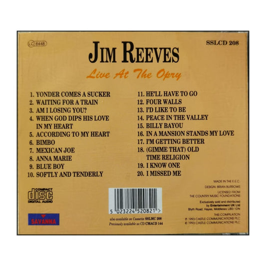 Jim Reeves: Live At The Opry