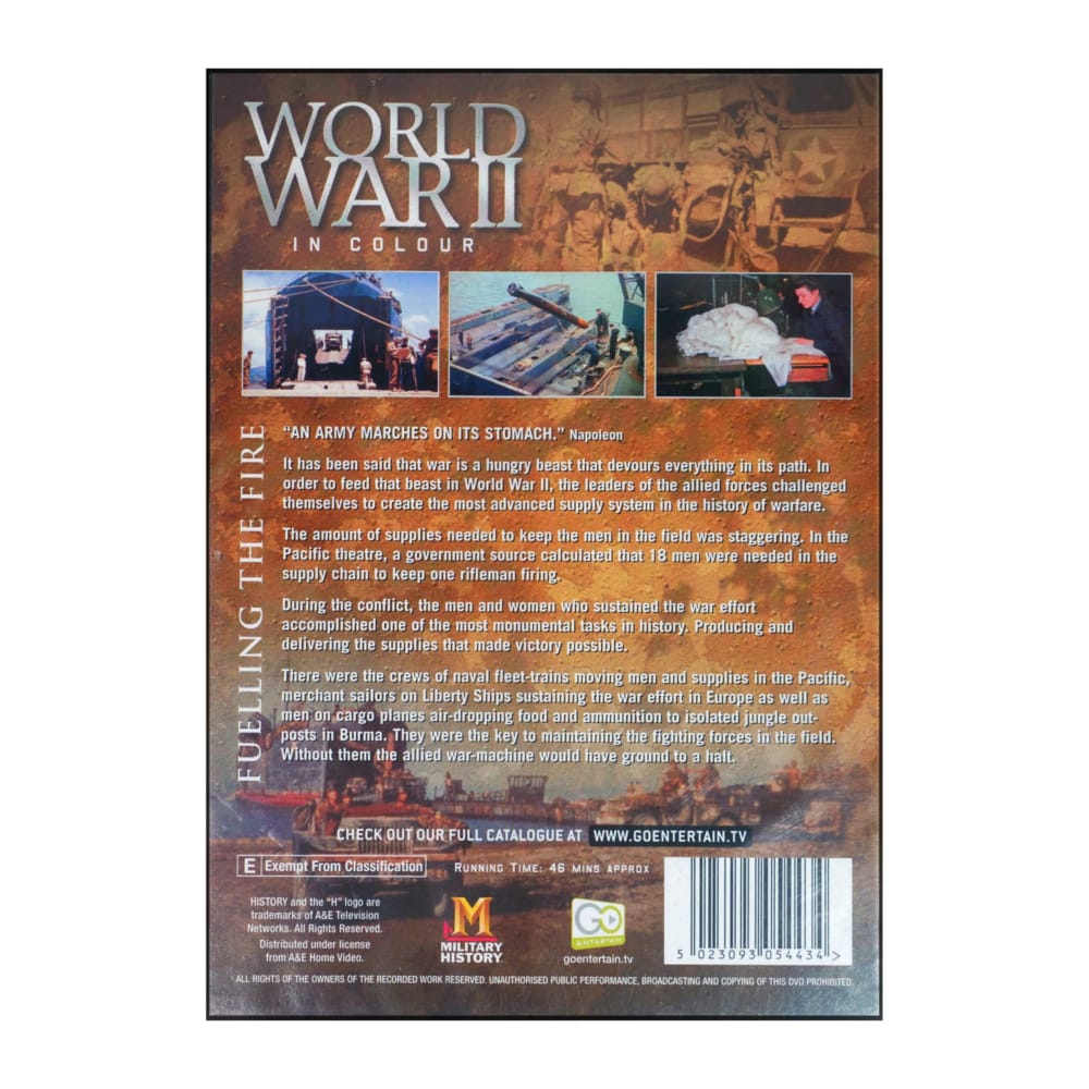 World War 2 In Color: Fuelling The Fire
