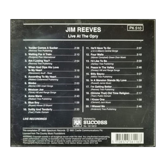 Jim Reeves: Live At The Opry