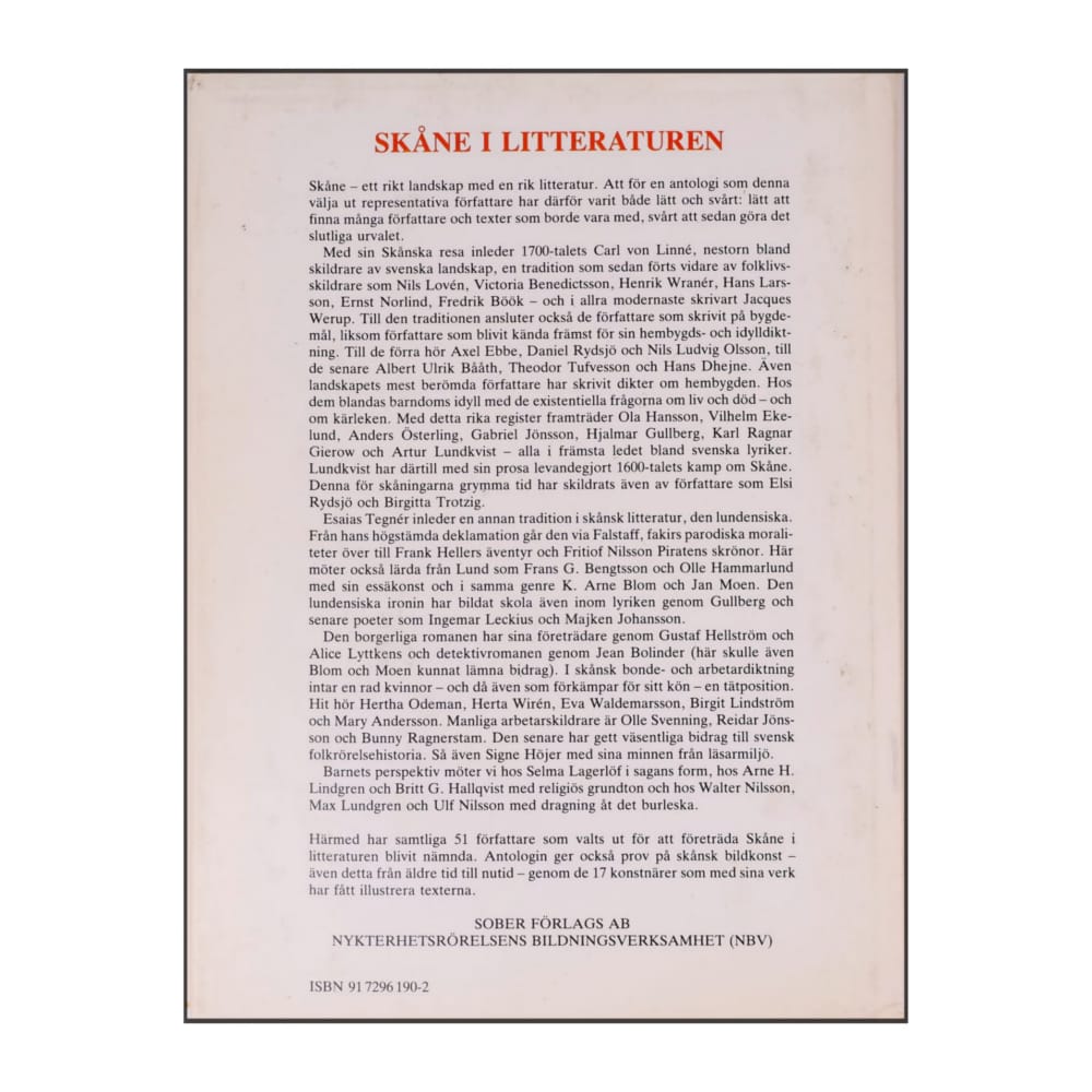 Skåne I Litteraturen