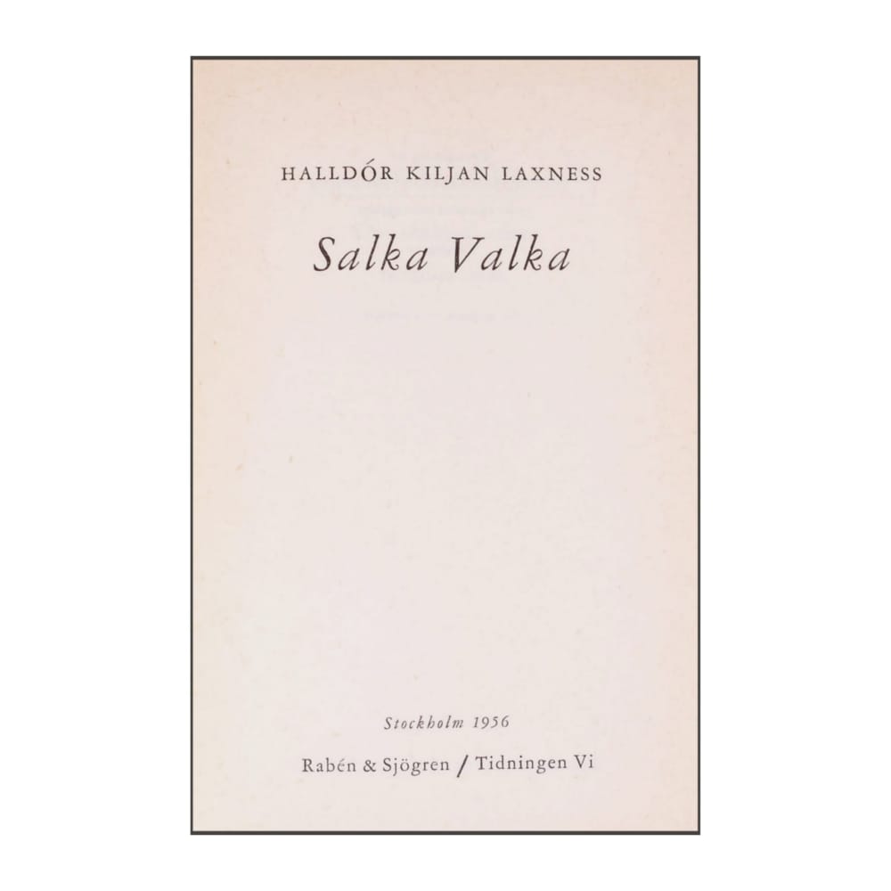 Halldor Kiljan Laxness: Salka Valka