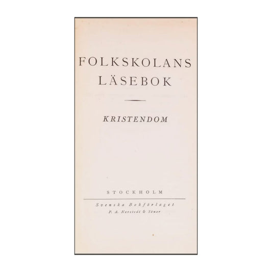 Folkskolans Läsebok Kristendom