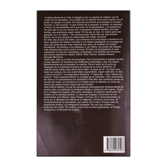Jose Antonio Marina: Anatomia Del Miedo