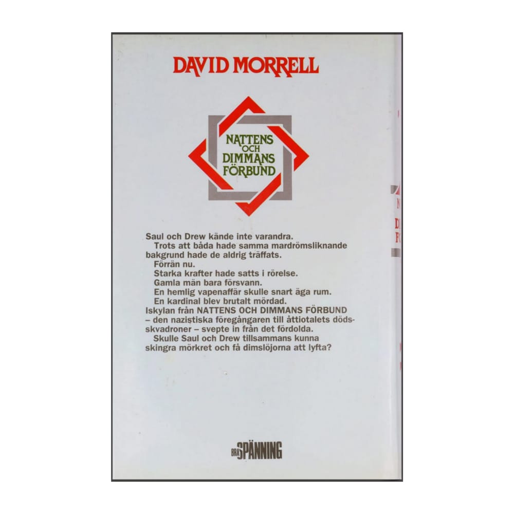 David Morrell: Nattens Och Dimmans Förbund