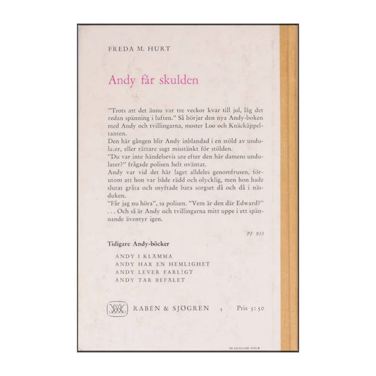 Freda M. Hurt: Andy Får Skulden