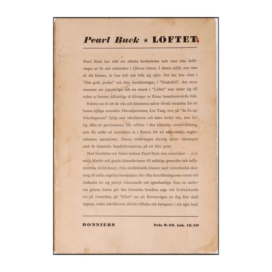 Pearl Buck: Löftet