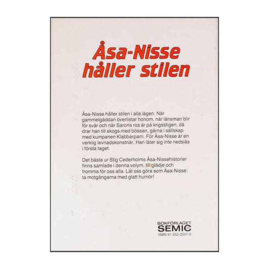 Stig Cederholm: Åsa-Nisse Håller Stilen
