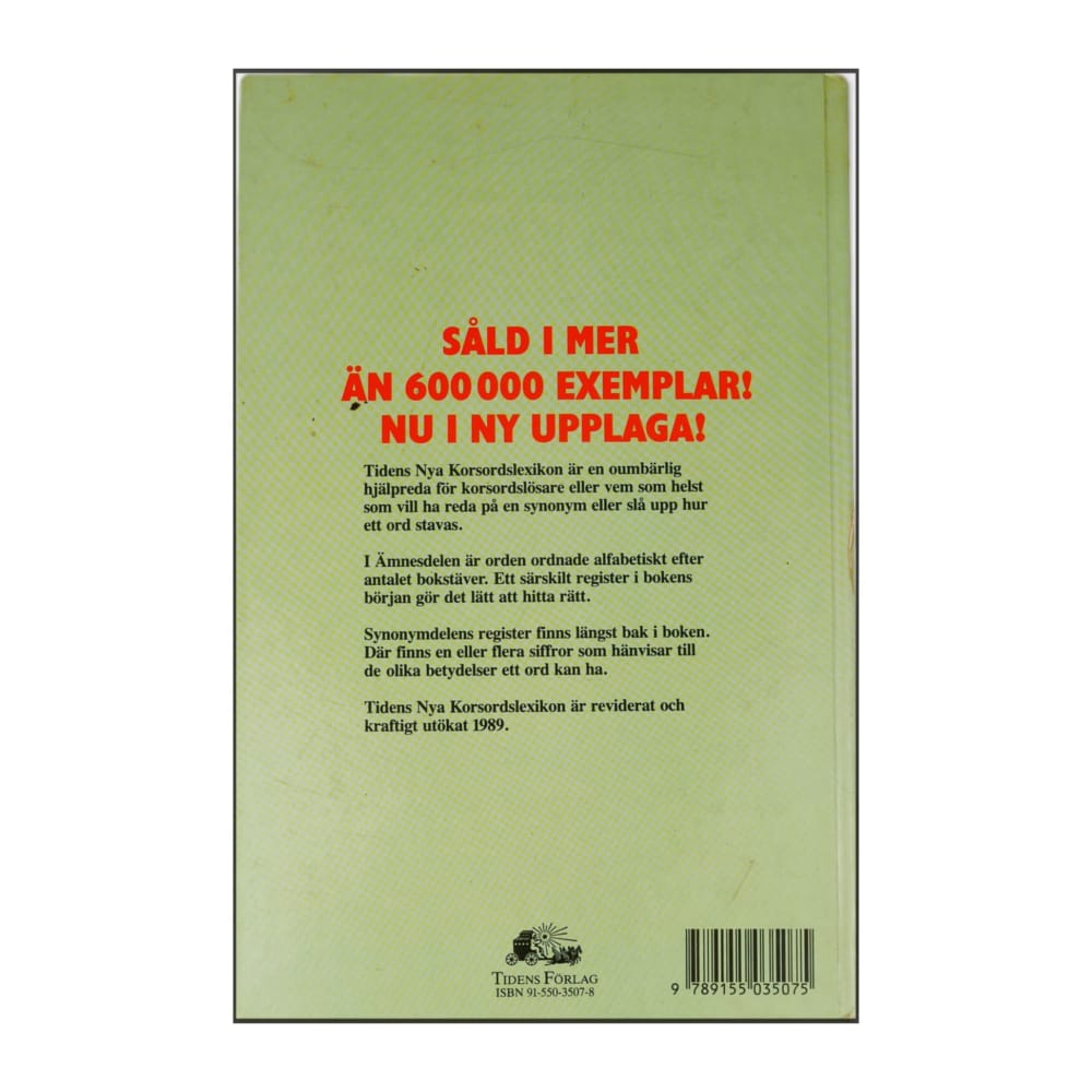 Tidens Nya Korsordslexikon Ämnesdel & Synonymdel