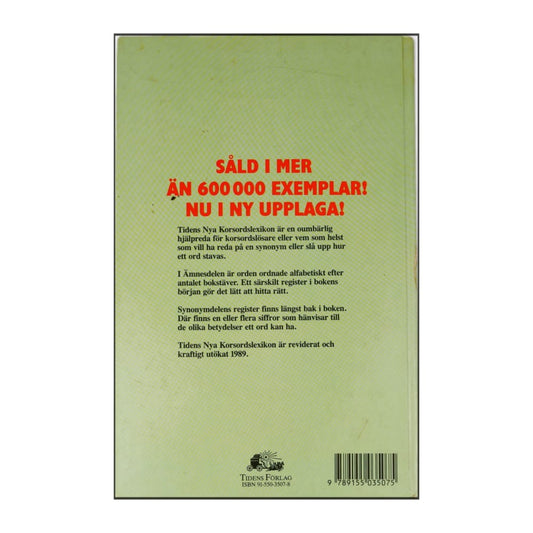 Tidens Nya Korsordslexikon Ämnesdel & Synonymdel