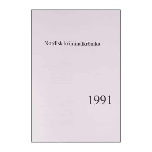 Nordisk Kriminalkrönika 1991
