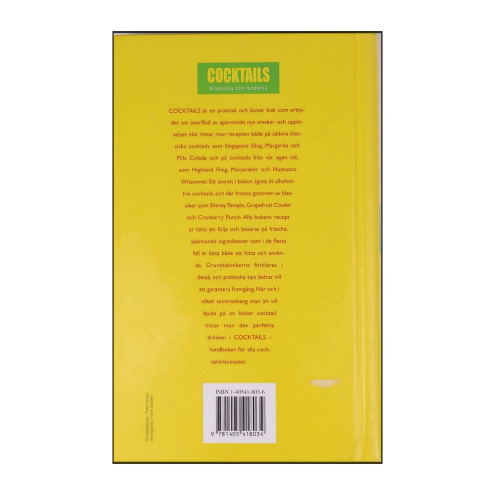 Cocktails Klassiska Och Moderna