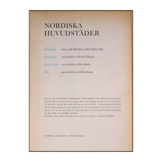 Nordiska Huvudstäder