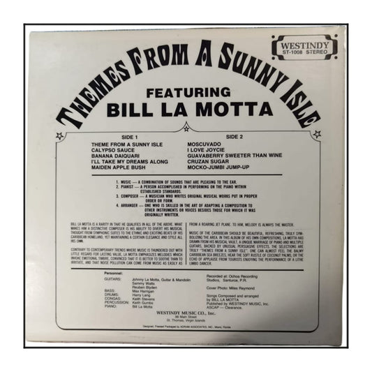 Bill La Motta: Themes From A Sunny Isle Featuring Bill La Motta
