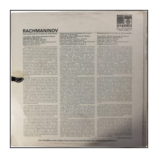 Sergei Vasilyevich Rachmaninov: Piano Concerto No 2