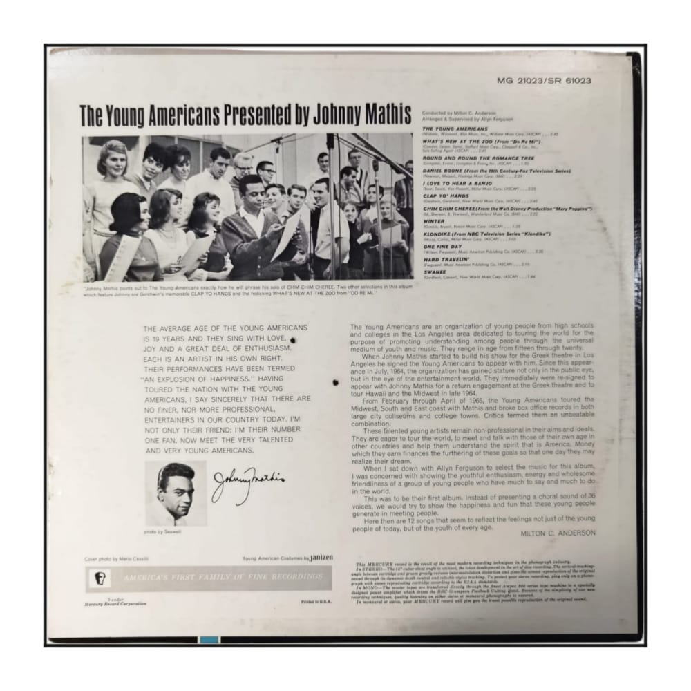 The Young Americans Presented By Johnny Mathis