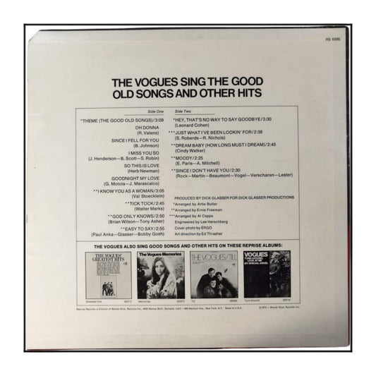 The Vogues: Sing The Good Old Songs And Other Hits