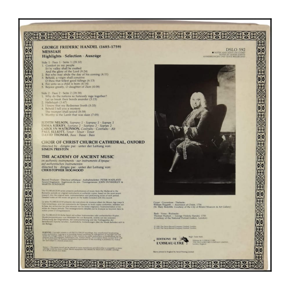Georg Friedrich Händel: Messiah - A Sacred Oratorio
