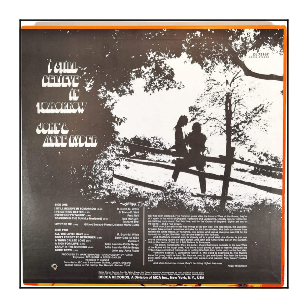 John & Anne Ryder: I Still Believe In Tomorrow