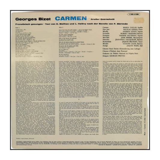 Georges Bizet: Carmen - Grosser Querschnitt In Französischer Sprache