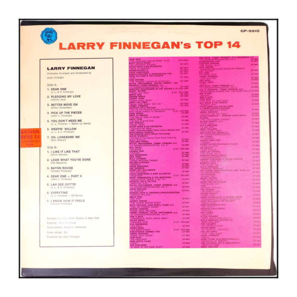 Larry Finnegan: Top 14