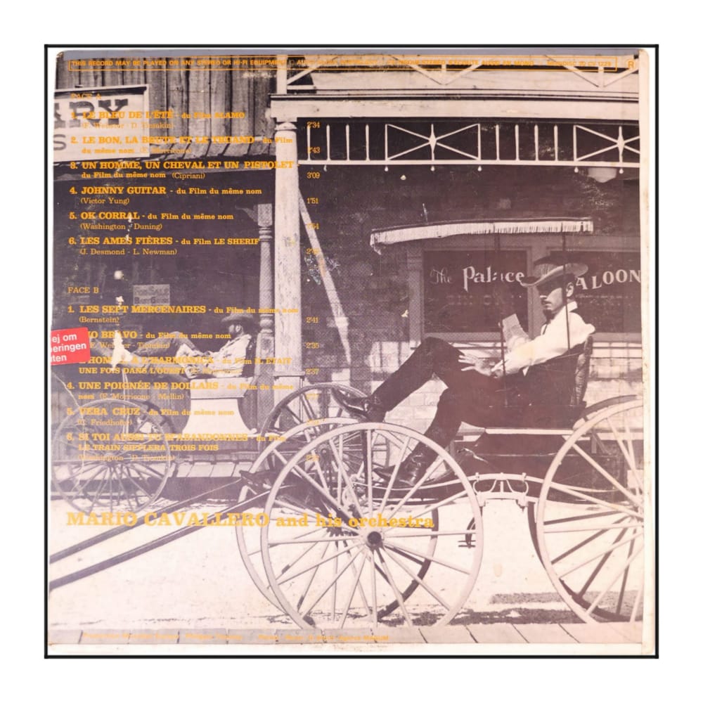 Mario Cavallero Et Son Orchestre: Les Musiques Des Grands Films Western No 1