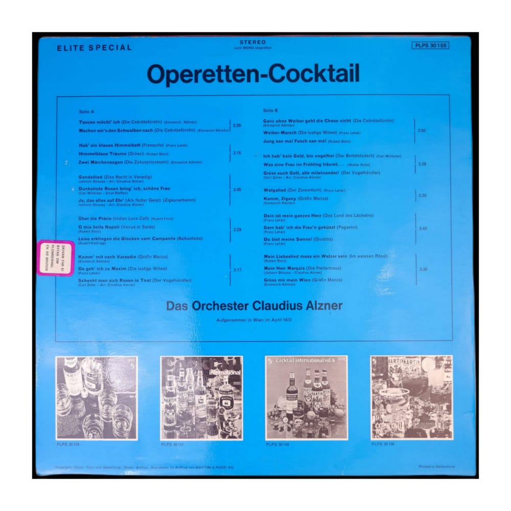 Orchester Claudius Alzner: Operetten-Cocktail