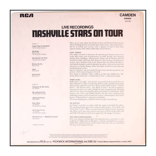 Jim Reeves: Nashville Stars On Tour