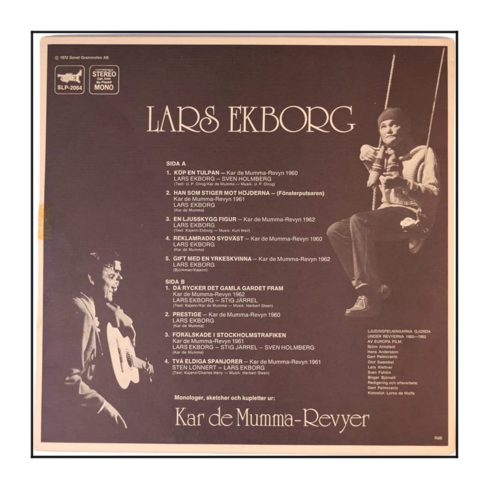 Lars Ekborg: Kar De Mumma Revyer