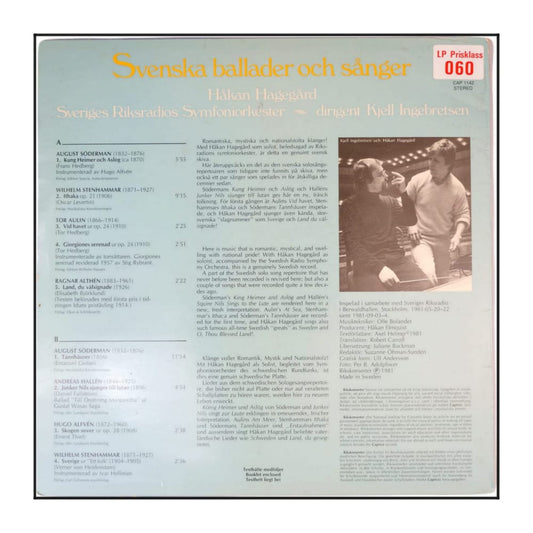 Håkan Hagegård: Svenska Ballader Och Sånger