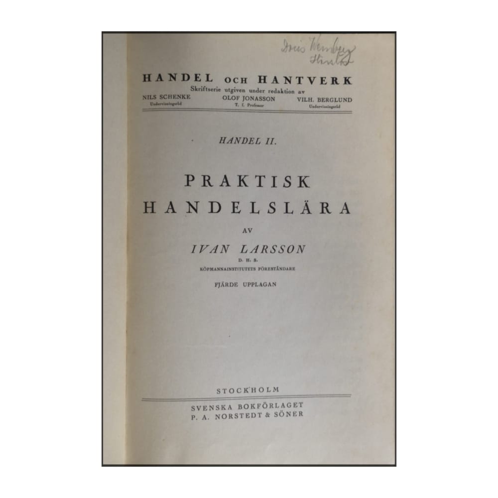 Ivan Larsson: Praktisk Handelslära
