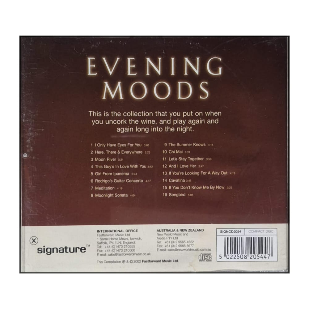 Evening Moods: Instrumental Songs Of Love