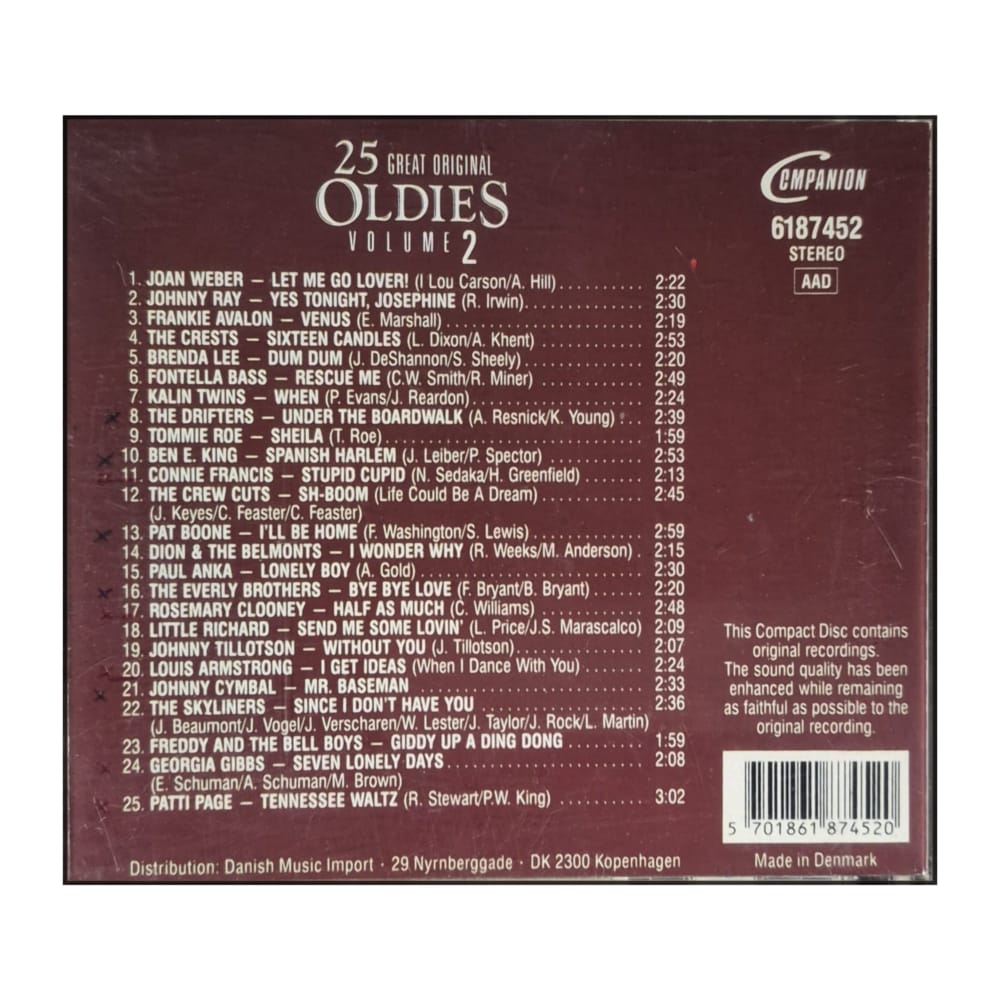 Great Original Oldies: 25 Great Original Oldies V2