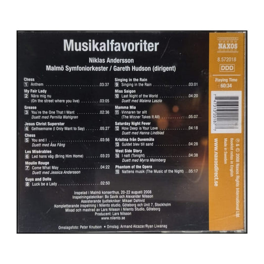 Niklas Andersson: Musikalfavoriter
