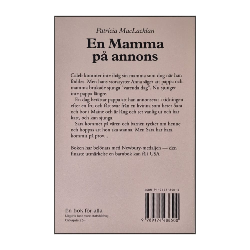 Patricia Maclachlan: En Mamma På Annons