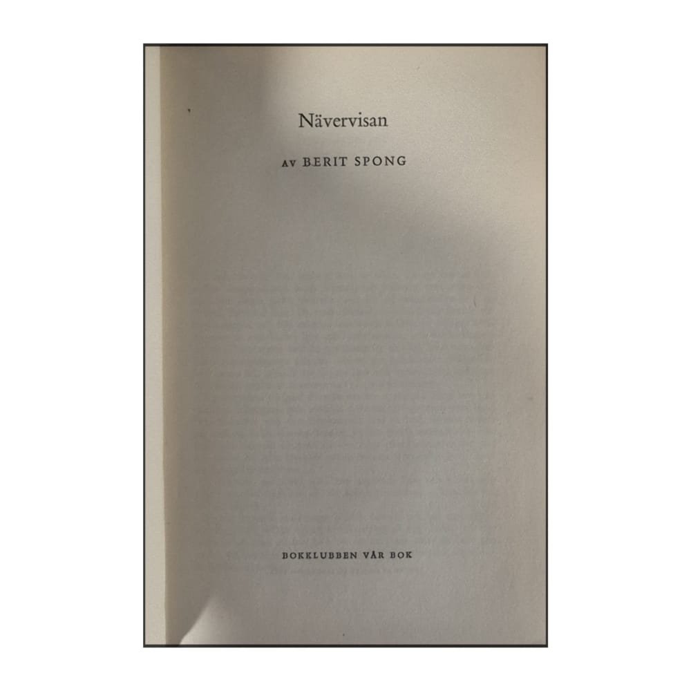 Berit Spong: Nävervisan